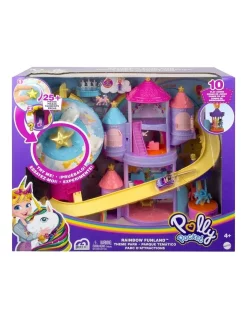 Brand new 😉 Polly Pocket Rainbow Funland Theme Park Playset ✔️