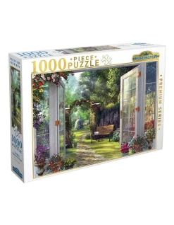 Best Pirce 👏 MJM Harlington 1000 Piece Puzzle Garden Doorway View 🥰