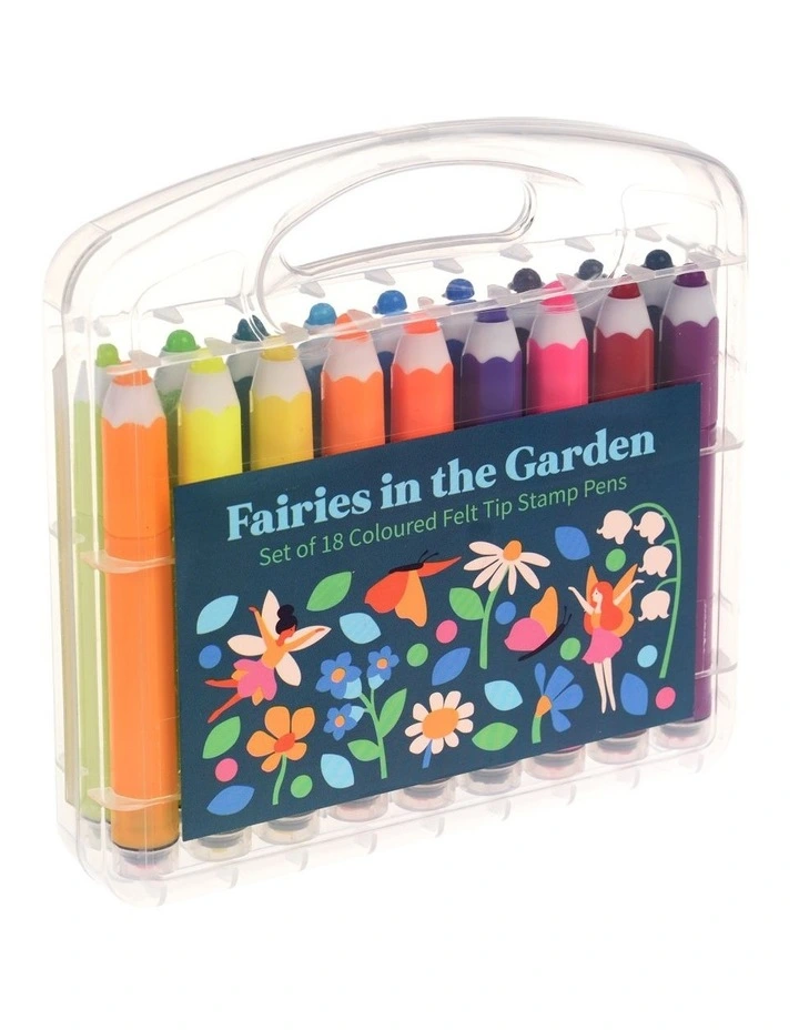 New π Rex London Fairies In The Garden Felt Tip Stamp Pens β¨