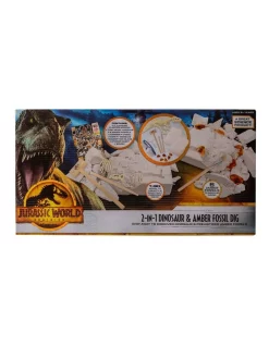 Coupon 🔥 Jurassic World 2 In 1 Dinosaur And Amber Fossil Dig 😉