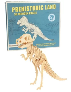 Promo ✔️ Rex London 3D Wooden Puzzle T-Rex 🛒