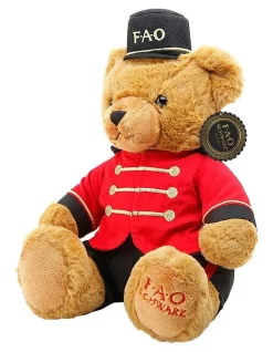 Best deal 💯 FAO Schwarz Toy Plush Bear Soldier 10inch 👍