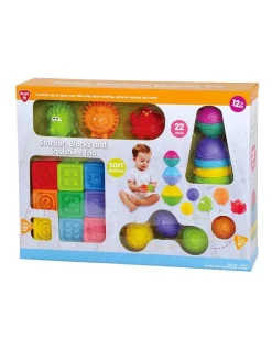 Brand new ๐ฅฐ PLAY Stacker, Blocks And Squishies Trio ๐