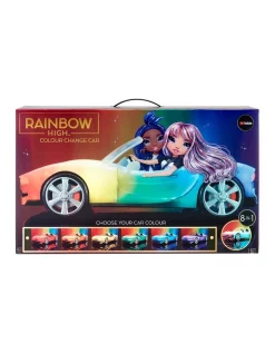 Promo π€© Rainbow High Colour Change Car-Convertible Vehicle With 8-In-1 Led Light-Up Lights, Gift & Collectable For Kids Ages 6 π€©